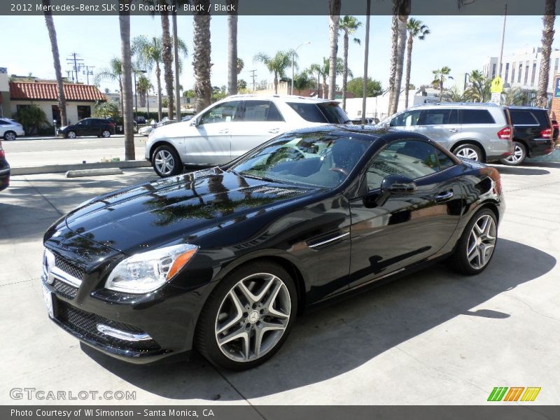 Black / Black 2012 Mercedes-Benz SLK 350 Roadster