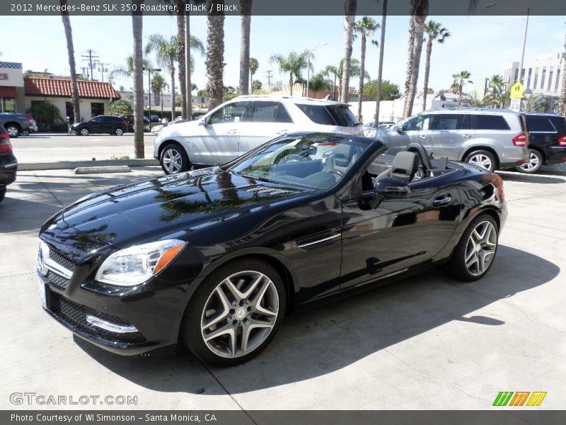 Black / Black 2012 Mercedes-Benz SLK 350 Roadster