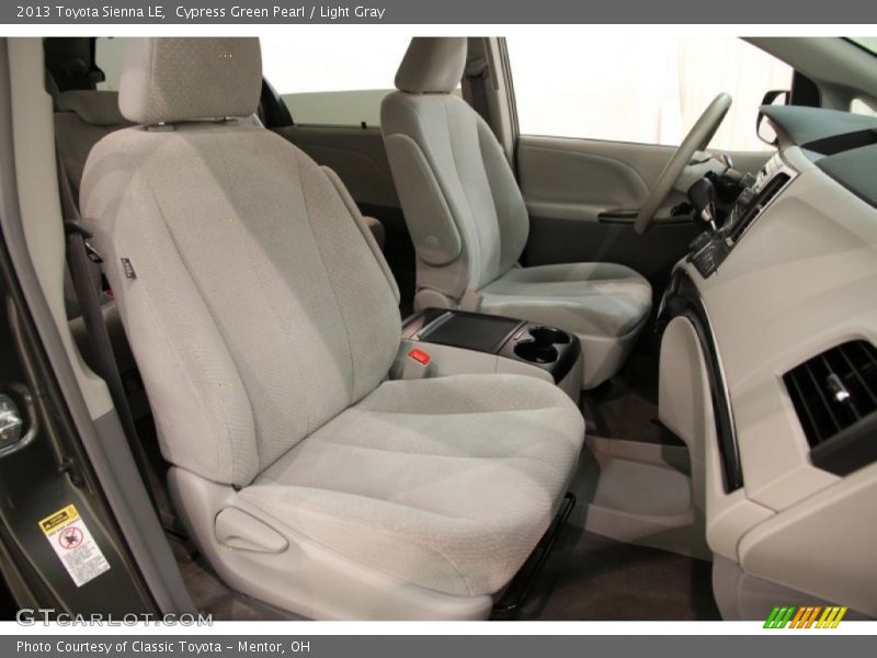 Cypress Green Pearl / Light Gray 2013 Toyota Sienna LE