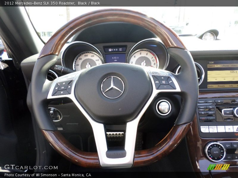 Black / Black 2012 Mercedes-Benz SLK 350 Roadster