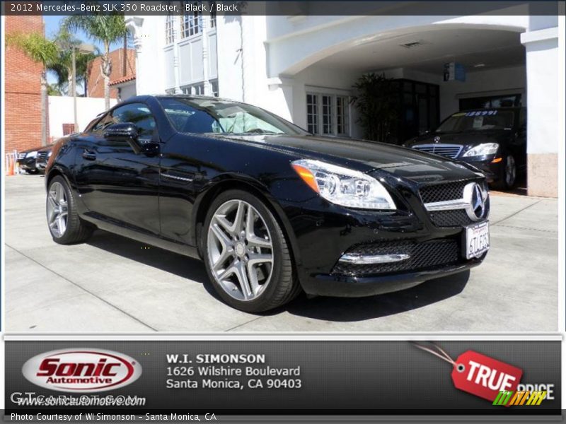 Black / Black 2012 Mercedes-Benz SLK 350 Roadster