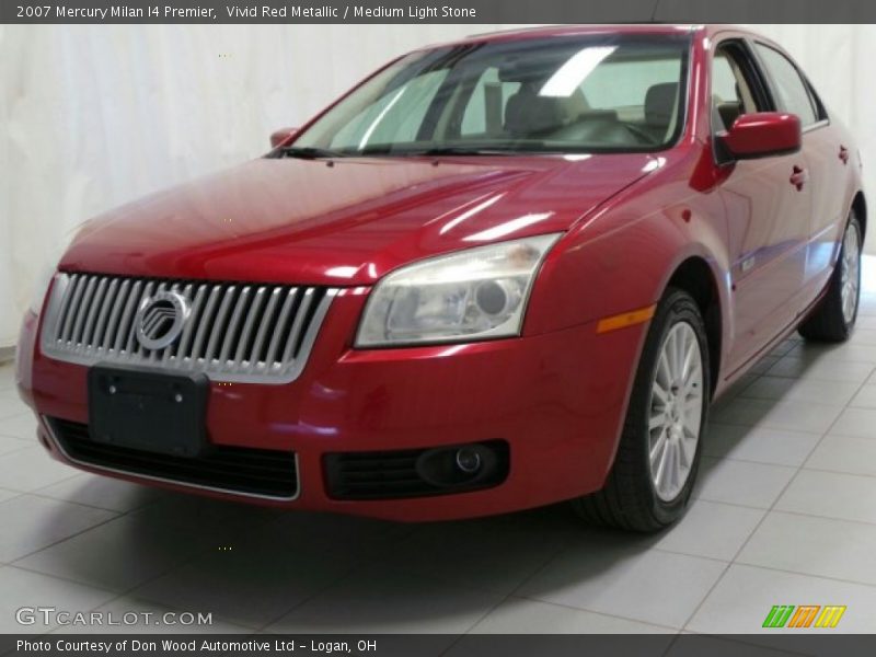 Vivid Red Metallic / Medium Light Stone 2007 Mercury Milan I4 Premier