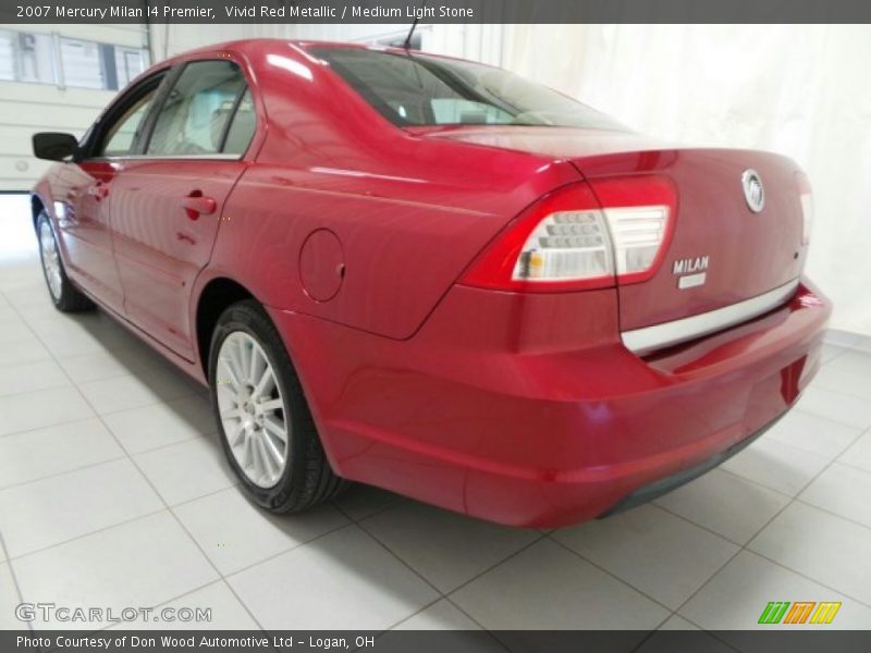 Vivid Red Metallic / Medium Light Stone 2007 Mercury Milan I4 Premier