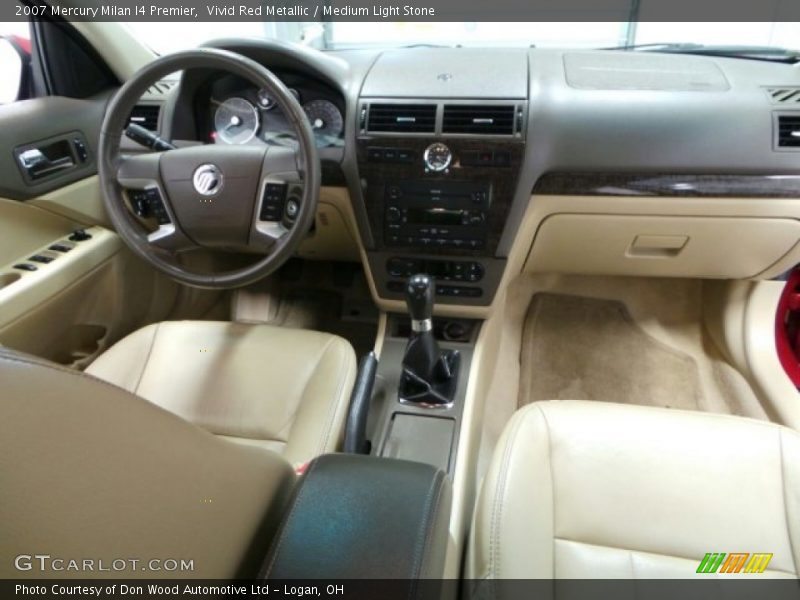 Vivid Red Metallic / Medium Light Stone 2007 Mercury Milan I4 Premier