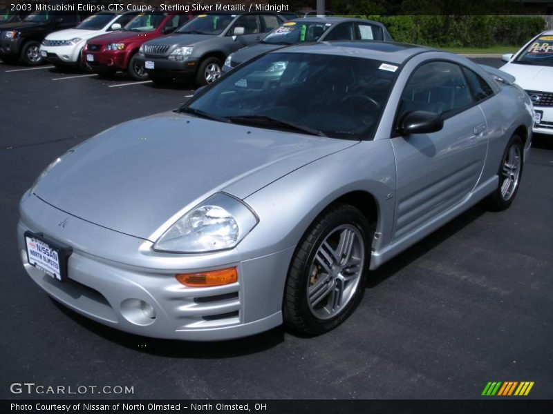 Sterling Silver Metallic / Midnight 2003 Mitsubishi Eclipse GTS Coupe
