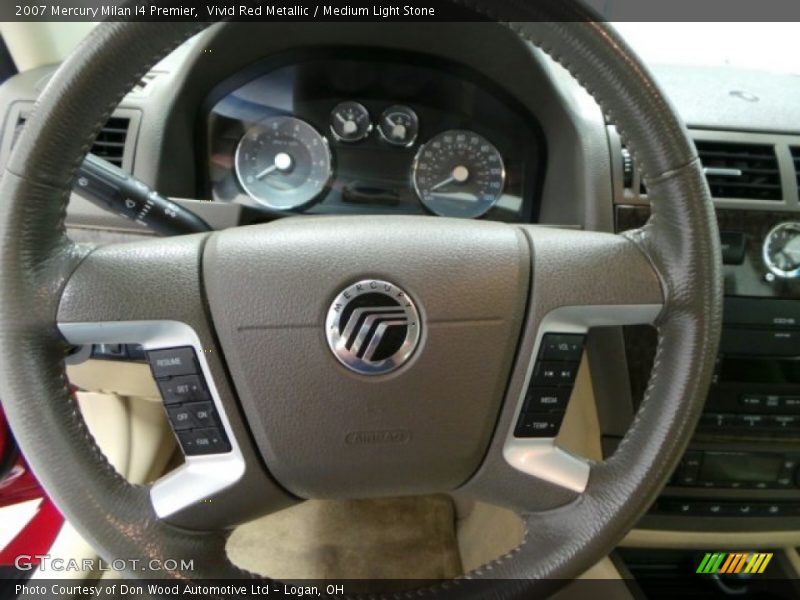 Vivid Red Metallic / Medium Light Stone 2007 Mercury Milan I4 Premier