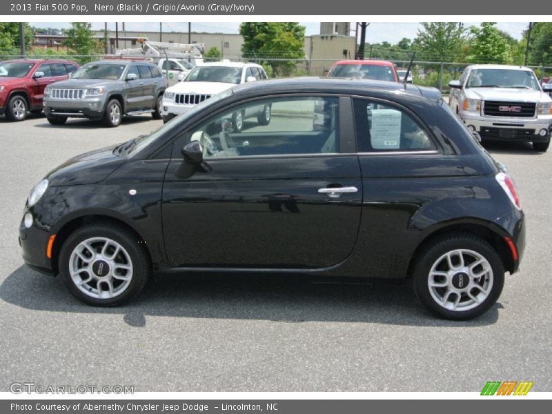 Nero (Black) / Grigio/Avorio (Gray/Ivory) 2013 Fiat 500 Pop