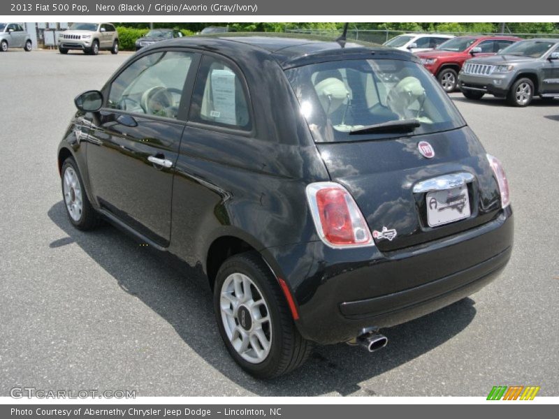 Nero (Black) / Grigio/Avorio (Gray/Ivory) 2013 Fiat 500 Pop