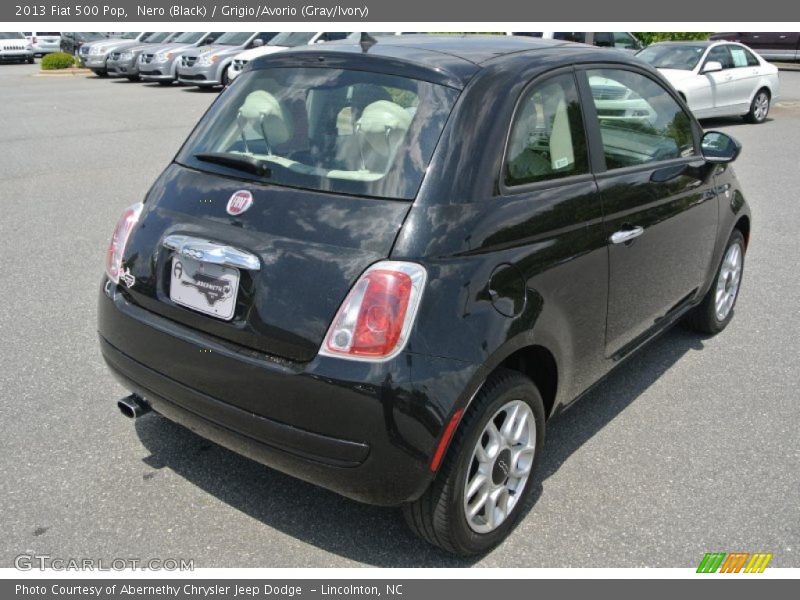 Nero (Black) / Grigio/Avorio (Gray/Ivory) 2013 Fiat 500 Pop