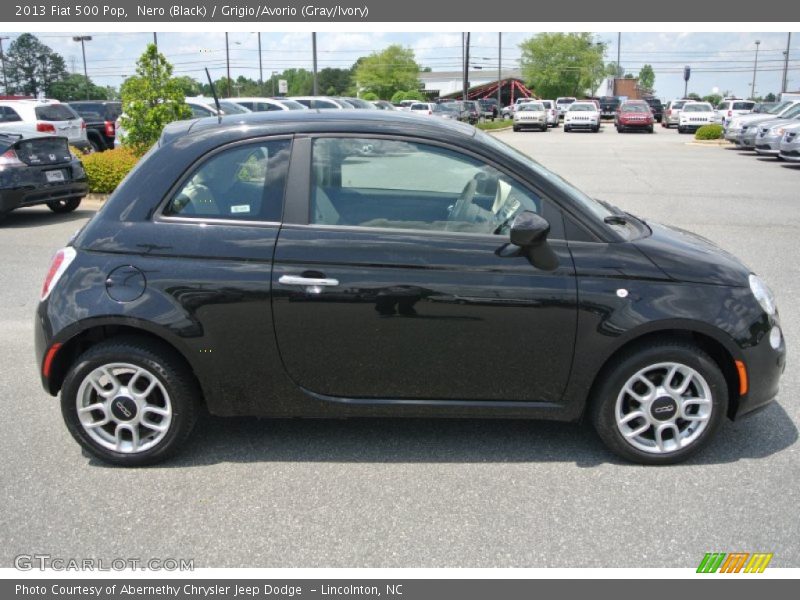 Nero (Black) / Grigio/Avorio (Gray/Ivory) 2013 Fiat 500 Pop