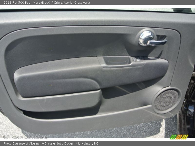 Nero (Black) / Grigio/Avorio (Gray/Ivory) 2013 Fiat 500 Pop
