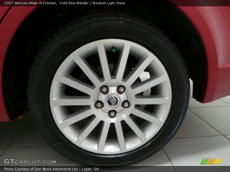 Vivid Red Metallic / Medium Light Stone 2007 Mercury Milan I4 Premier