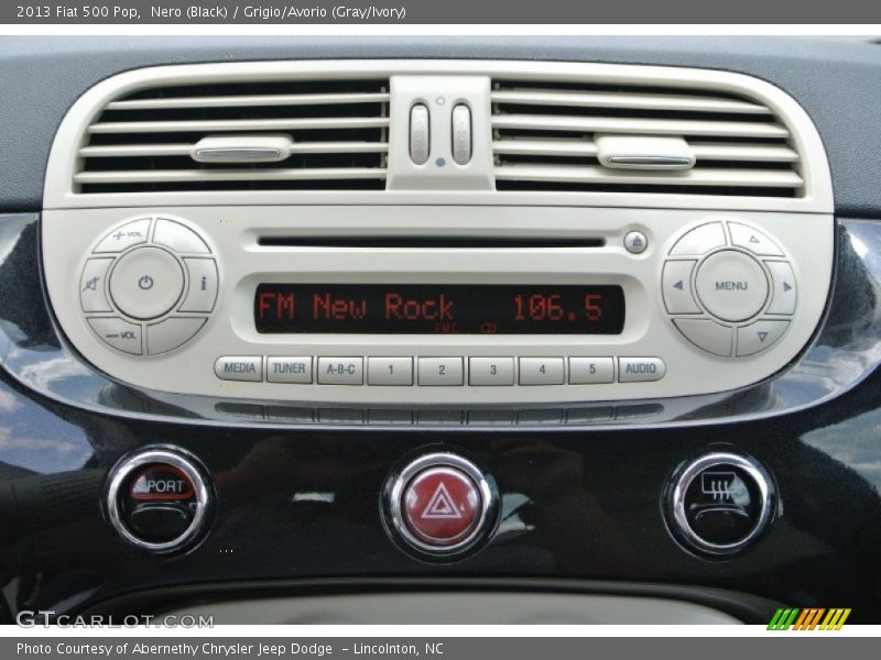 Nero (Black) / Grigio/Avorio (Gray/Ivory) 2013 Fiat 500 Pop