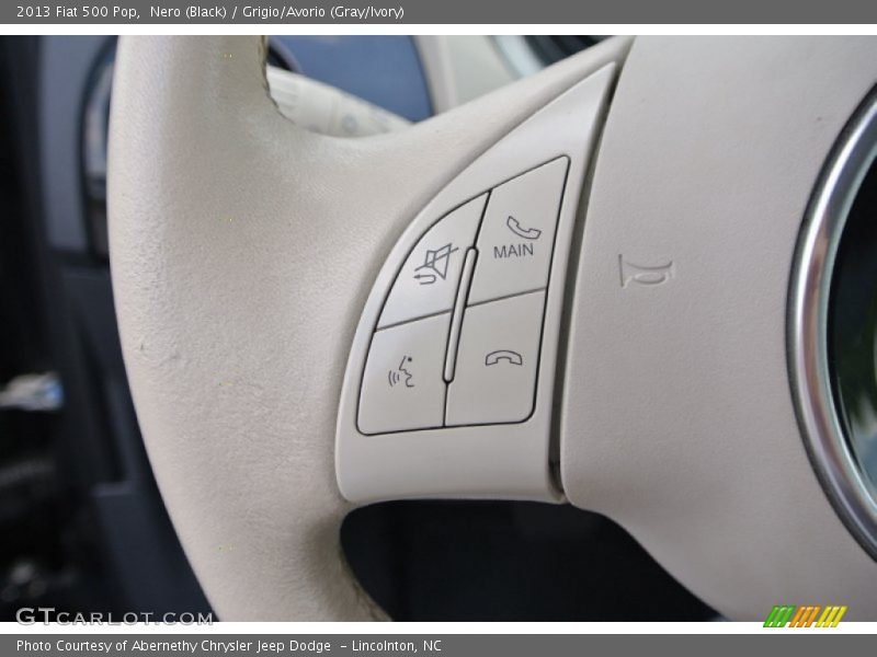 Nero (Black) / Grigio/Avorio (Gray/Ivory) 2013 Fiat 500 Pop