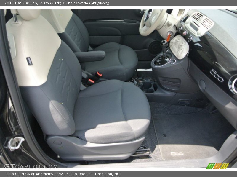 Nero (Black) / Grigio/Avorio (Gray/Ivory) 2013 Fiat 500 Pop