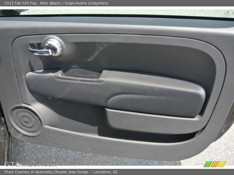 Nero (Black) / Grigio/Avorio (Gray/Ivory) 2013 Fiat 500 Pop