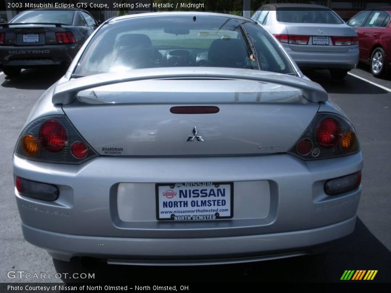 Sterling Silver Metallic / Midnight 2003 Mitsubishi Eclipse GTS Coupe