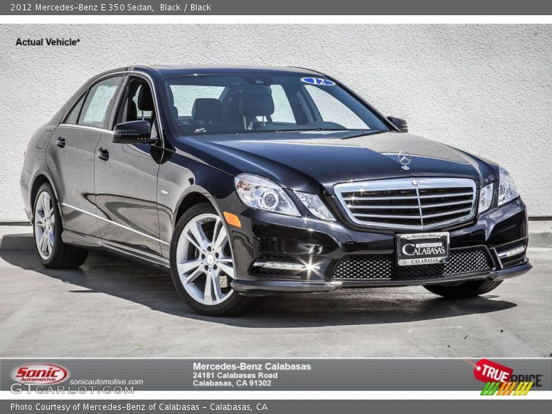 Black / Black 2012 Mercedes-Benz E 350 Sedan