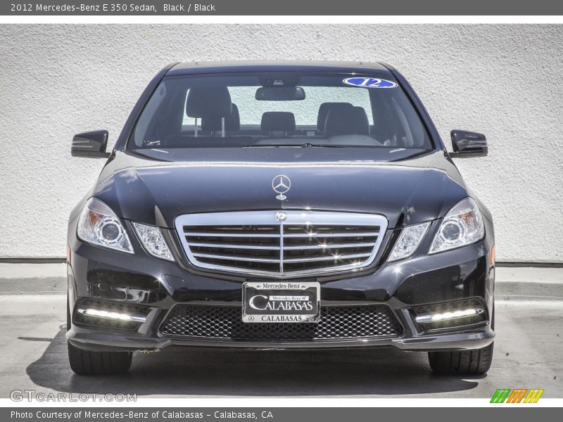 Black / Black 2012 Mercedes-Benz E 350 Sedan