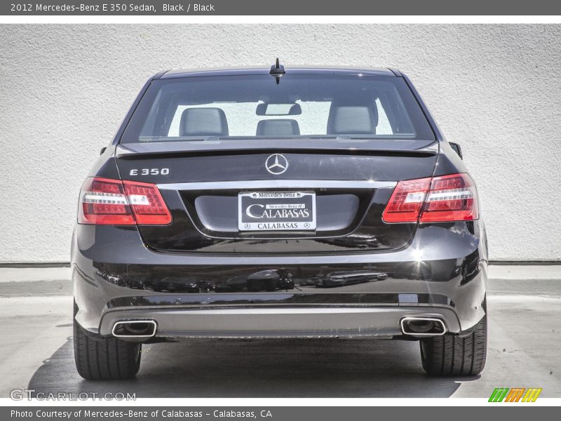 Black / Black 2012 Mercedes-Benz E 350 Sedan