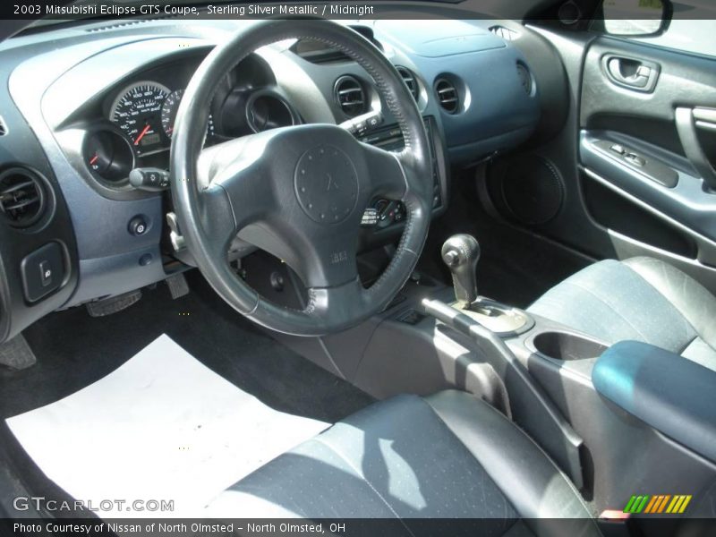 Sterling Silver Metallic / Midnight 2003 Mitsubishi Eclipse GTS Coupe