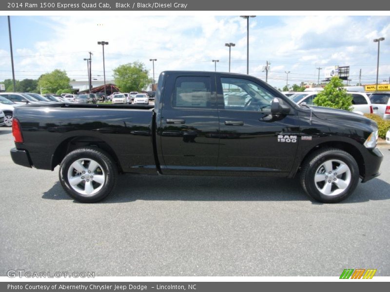 Black / Black/Diesel Gray 2014 Ram 1500 Express Quad Cab