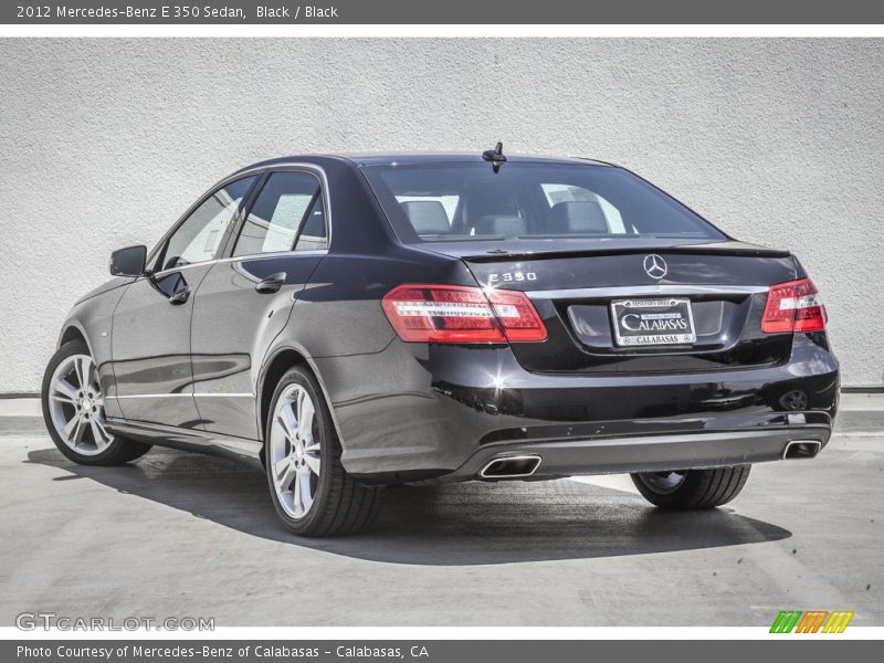 Black / Black 2012 Mercedes-Benz E 350 Sedan