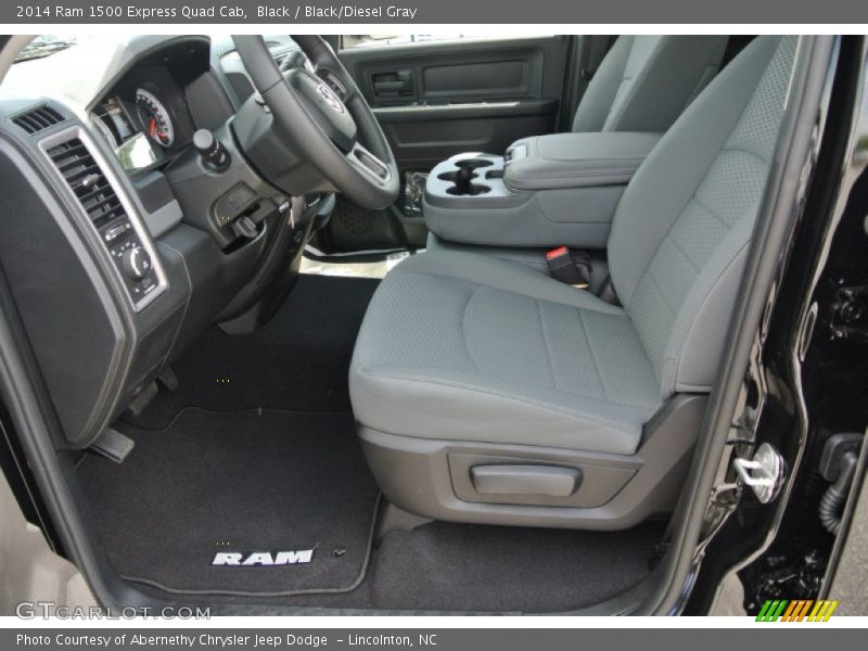 Black / Black/Diesel Gray 2014 Ram 1500 Express Quad Cab