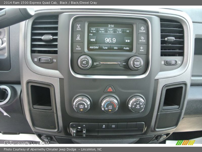Black / Black/Diesel Gray 2014 Ram 1500 Express Quad Cab