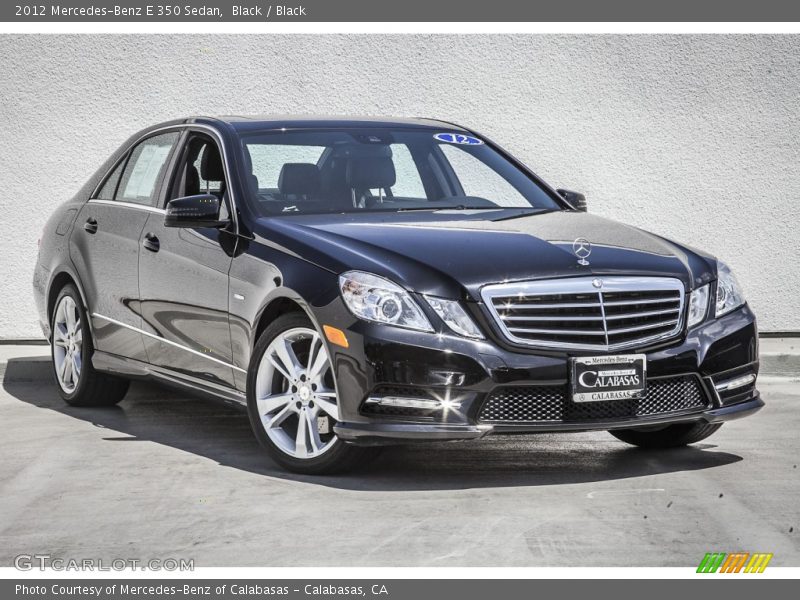 Black / Black 2012 Mercedes-Benz E 350 Sedan