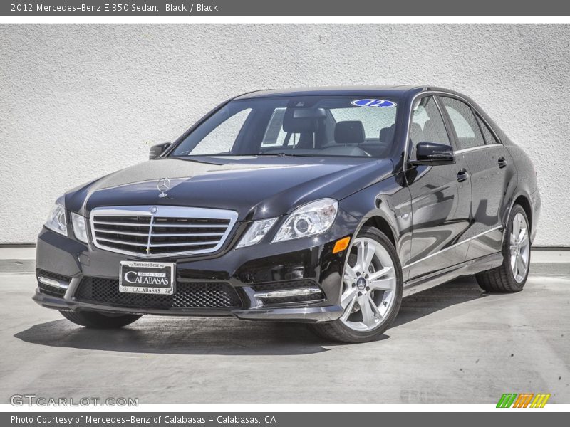 Black / Black 2012 Mercedes-Benz E 350 Sedan