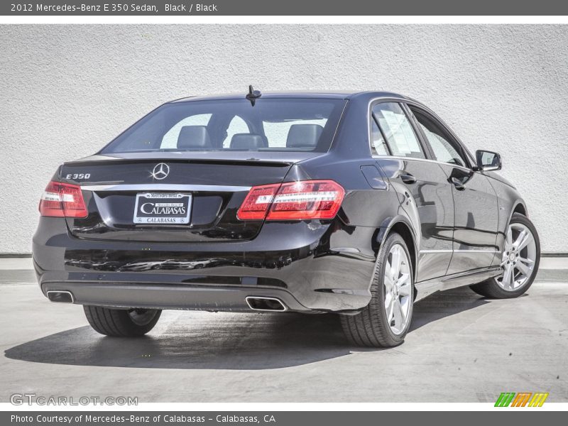 Black / Black 2012 Mercedes-Benz E 350 Sedan