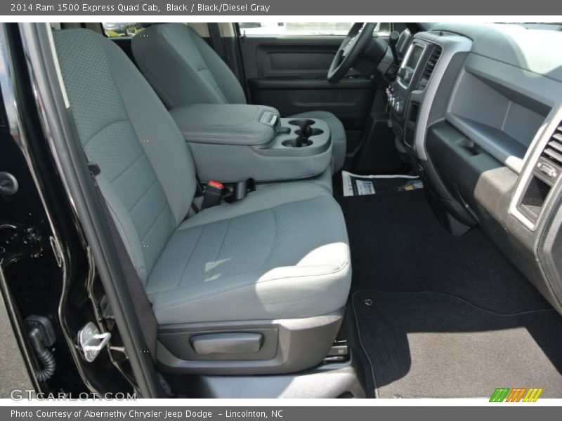 Black / Black/Diesel Gray 2014 Ram 1500 Express Quad Cab
