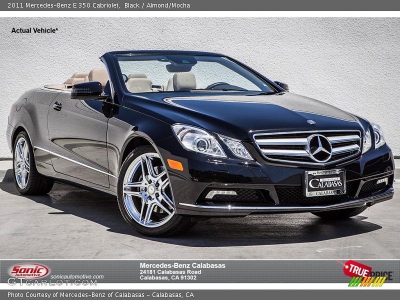 Black / Almond/Mocha 2011 Mercedes-Benz E 350 Cabriolet