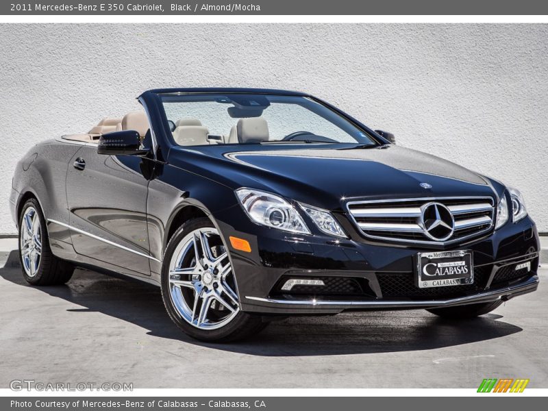 Black / Almond/Mocha 2011 Mercedes-Benz E 350 Cabriolet