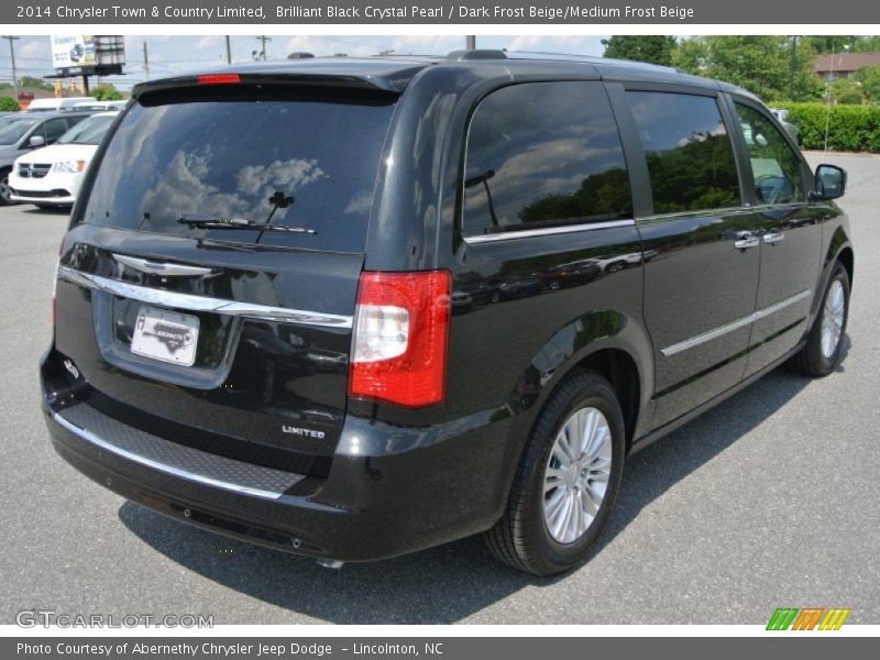 Brilliant Black Crystal Pearl / Dark Frost Beige/Medium Frost Beige 2014 Chrysler Town & Country Limited