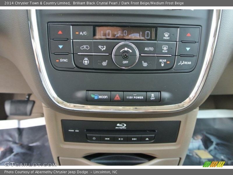 Brilliant Black Crystal Pearl / Dark Frost Beige/Medium Frost Beige 2014 Chrysler Town & Country Limited