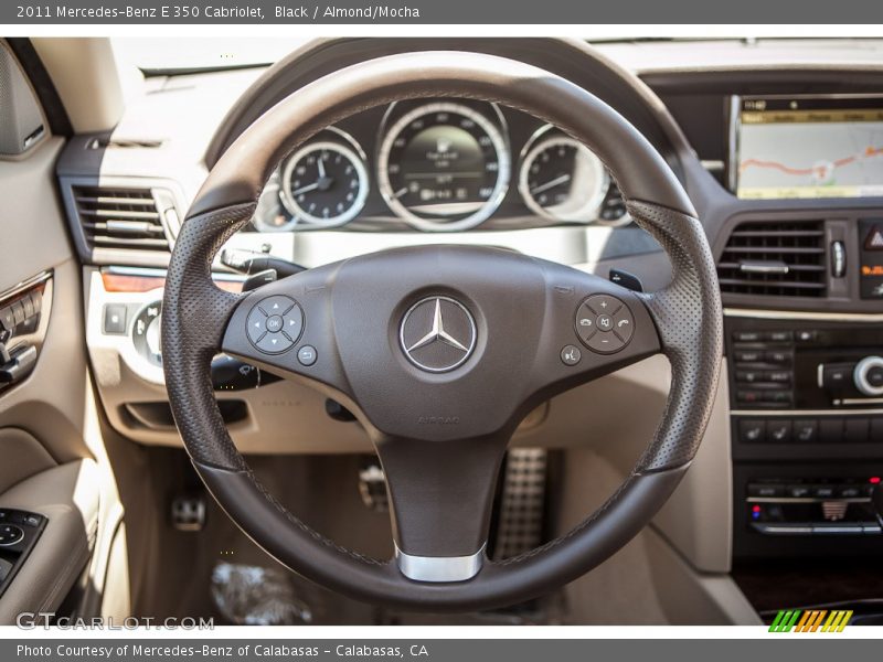 Black / Almond/Mocha 2011 Mercedes-Benz E 350 Cabriolet