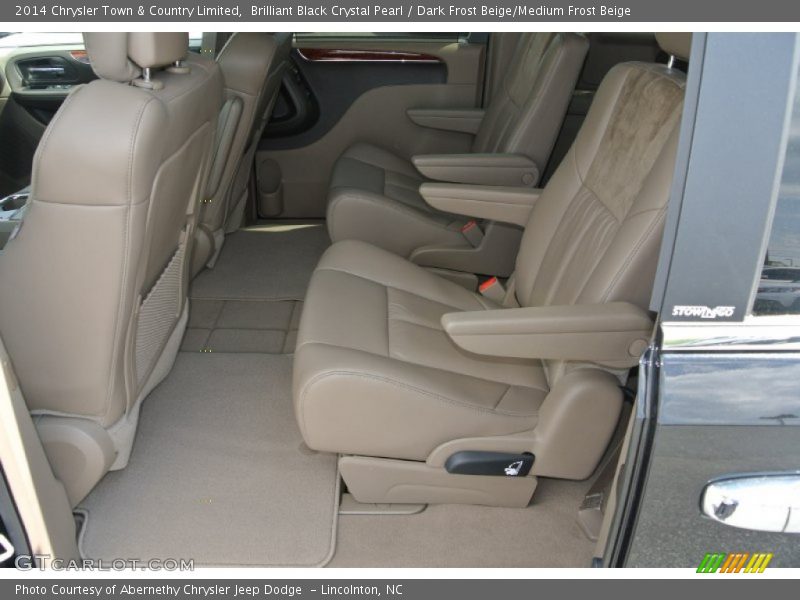 Brilliant Black Crystal Pearl / Dark Frost Beige/Medium Frost Beige 2014 Chrysler Town & Country Limited