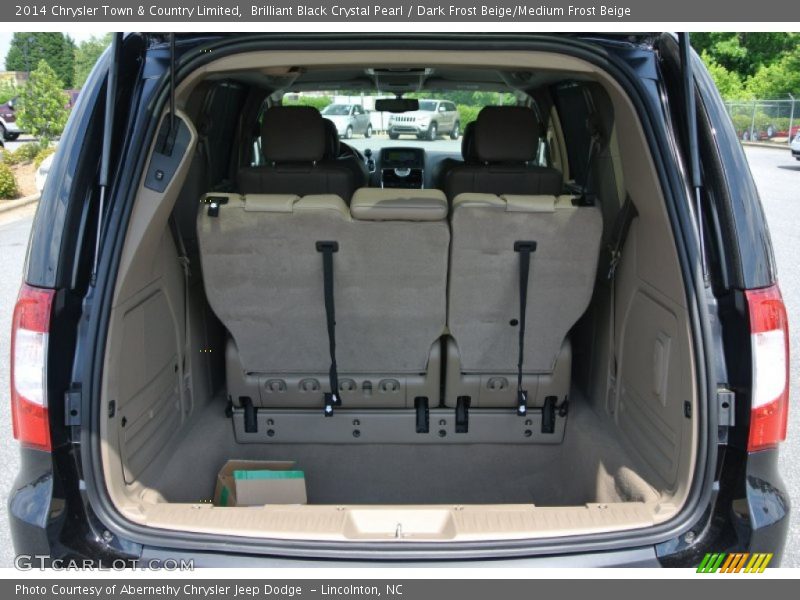 Brilliant Black Crystal Pearl / Dark Frost Beige/Medium Frost Beige 2014 Chrysler Town & Country Limited