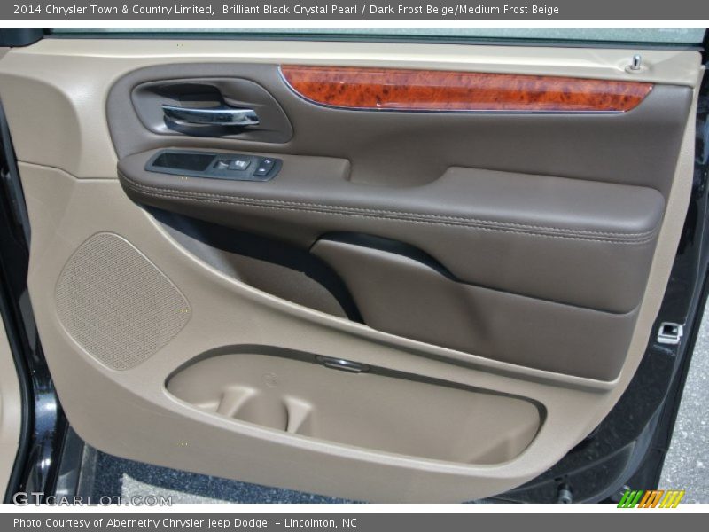 Brilliant Black Crystal Pearl / Dark Frost Beige/Medium Frost Beige 2014 Chrysler Town & Country Limited