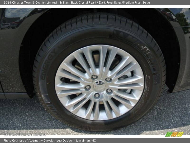 Brilliant Black Crystal Pearl / Dark Frost Beige/Medium Frost Beige 2014 Chrysler Town & Country Limited