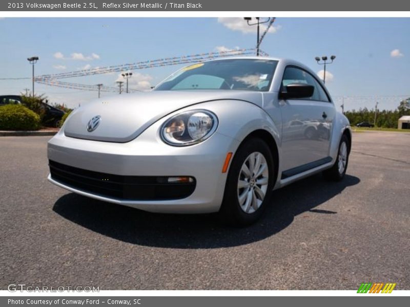 Reflex Silver Metallic / Titan Black 2013 Volkswagen Beetle 2.5L