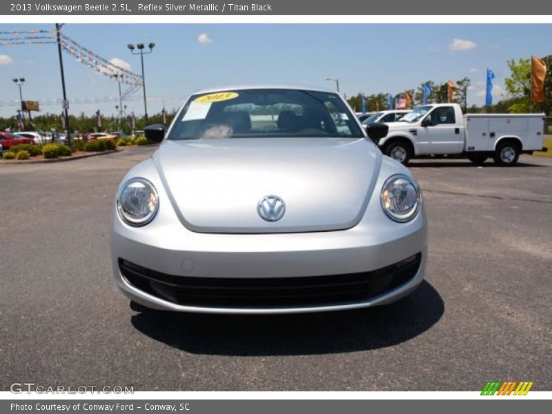 Reflex Silver Metallic / Titan Black 2013 Volkswagen Beetle 2.5L