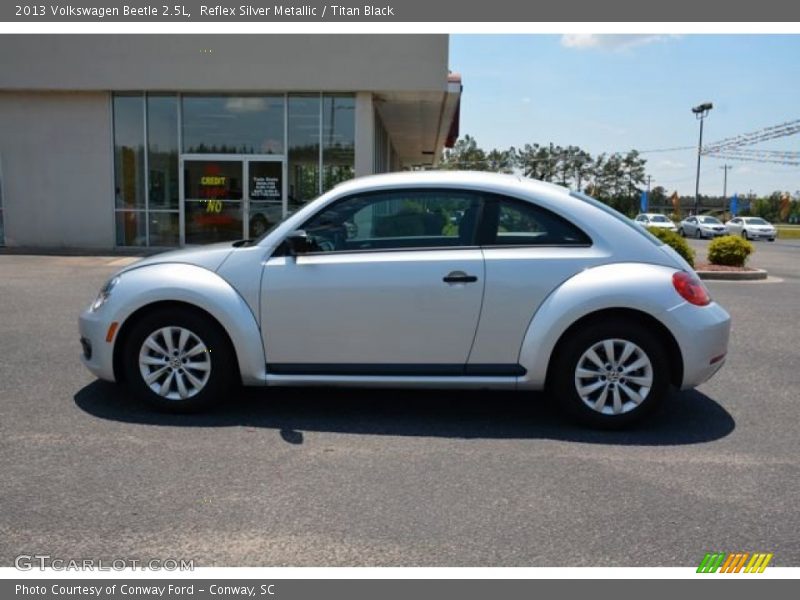 Reflex Silver Metallic / Titan Black 2013 Volkswagen Beetle 2.5L