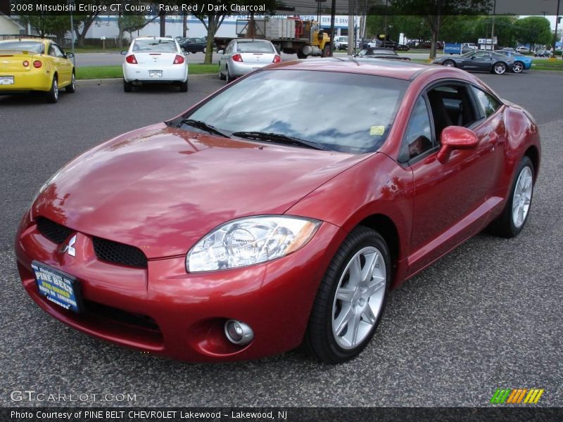 Rave Red / Dark Charcoal 2008 Mitsubishi Eclipse GT Coupe