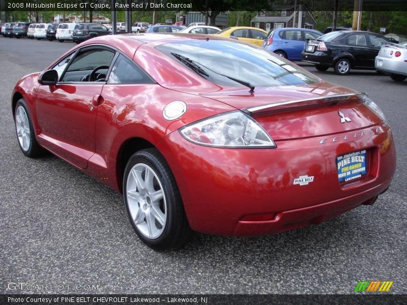 Rave Red / Dark Charcoal 2008 Mitsubishi Eclipse GT Coupe