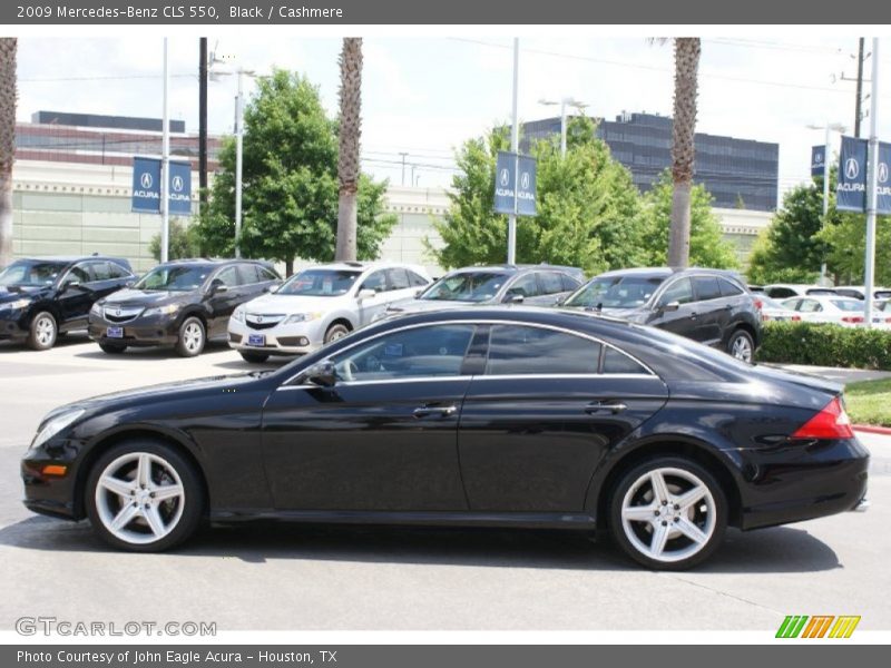 Black / Cashmere 2009 Mercedes-Benz CLS 550