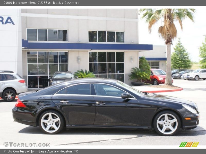 Black / Cashmere 2009 Mercedes-Benz CLS 550