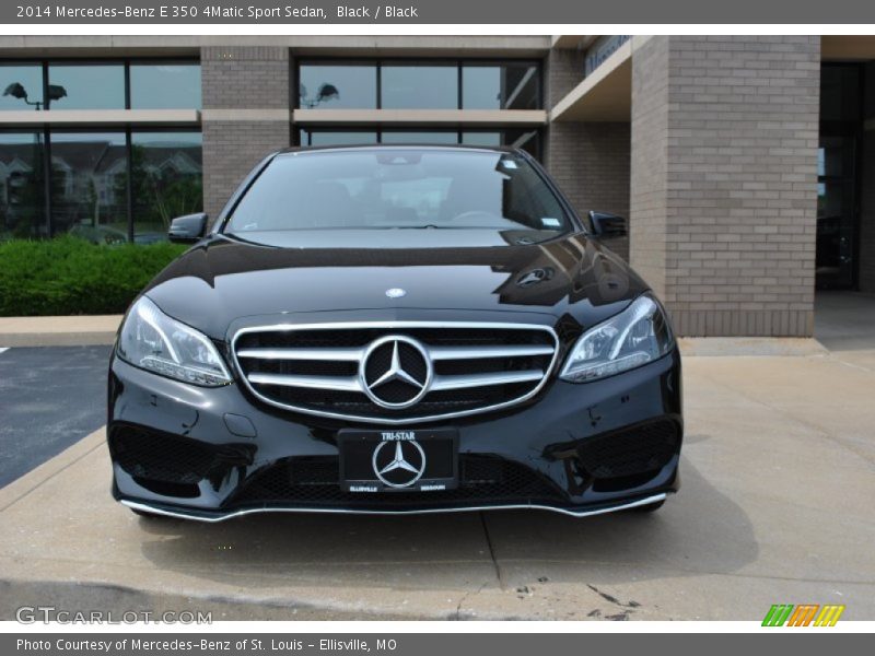 Black / Black 2014 Mercedes-Benz E 350 4Matic Sport Sedan